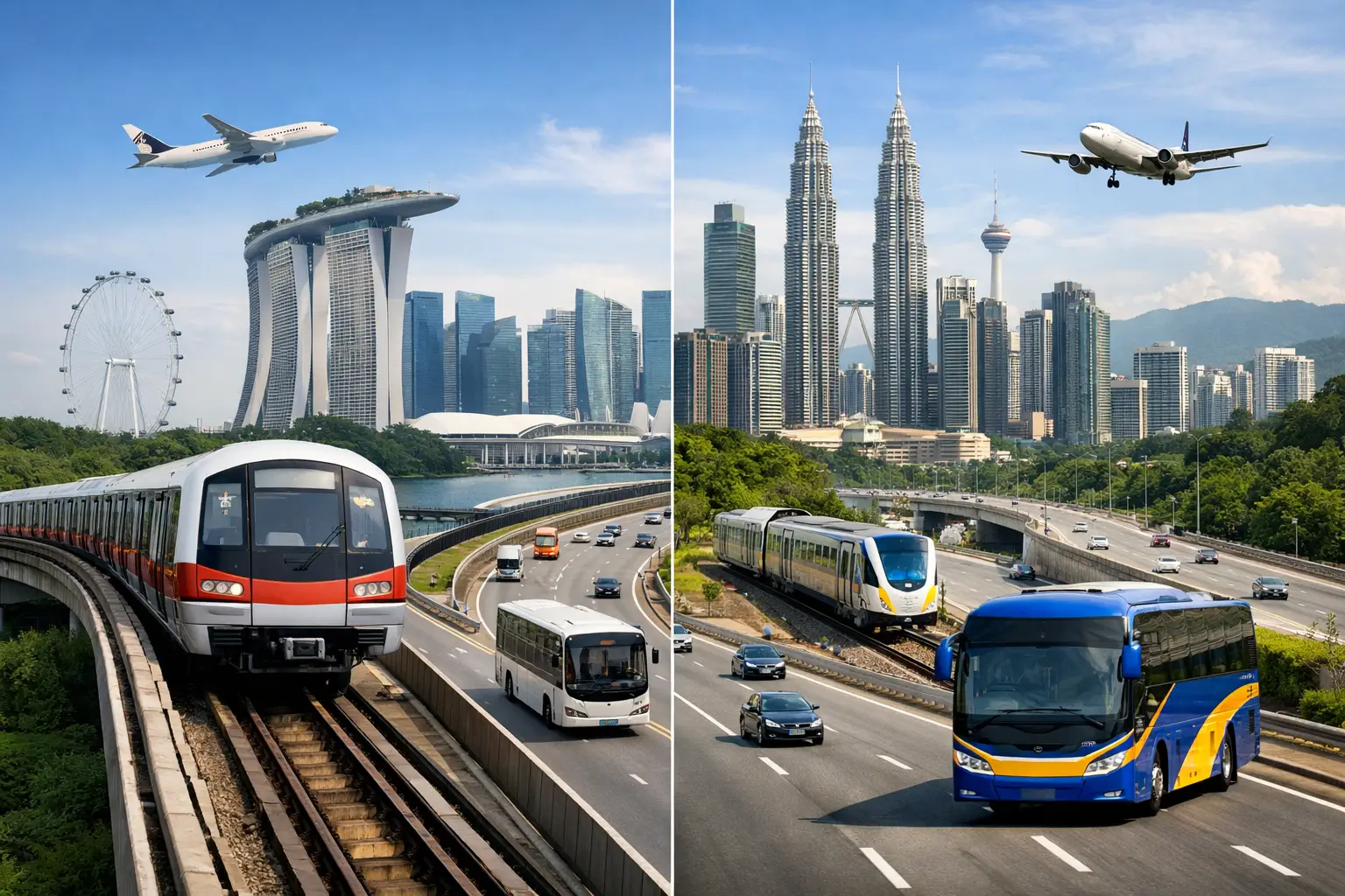 Singapore Malaysia Transport Comparison