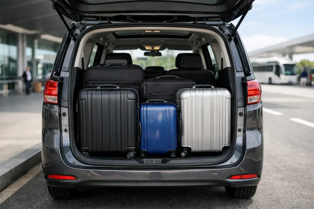 Can an MPV Fit Large Luggage for Your Trip?